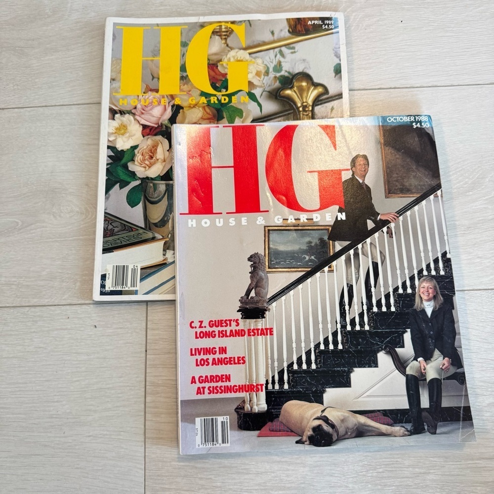 Vintage House & Garden Magazines x 2 The Amazing 80s Maximalist Design